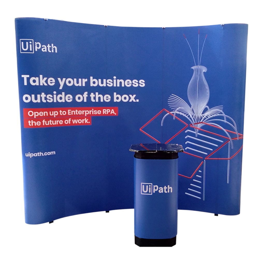 Curved Pop Up Display
