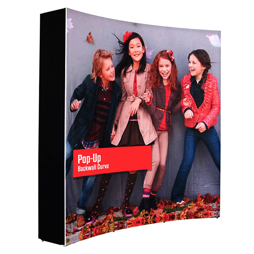 SEG CURVED POP UP DISPLAY STAND